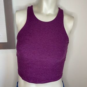 Beyond Yoga Spacedye Refocus Cropped Tank - Aubergine